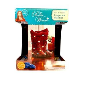 Pioneer Women Cowboy Boot Shaped Fragrance Warmer With Multicolor Lights NIB